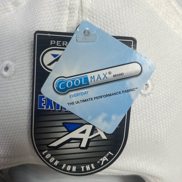 Mylan Classic Performance Golf Cap Hat White Adjustable Strap Back New - Picture 13 of 14